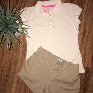 2 for $10! Cherokee top Old Navy Khaki shorts lot